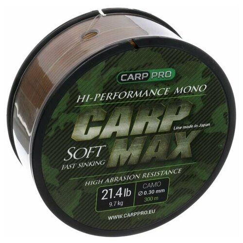 Леска Carp Pro Carp Max Camo 300м 0.3 мм