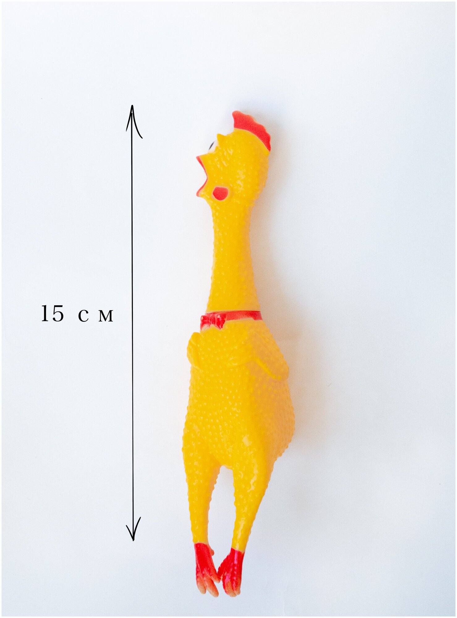 Игрушка пищащая для собак "курица" 15 см - фотография № 2