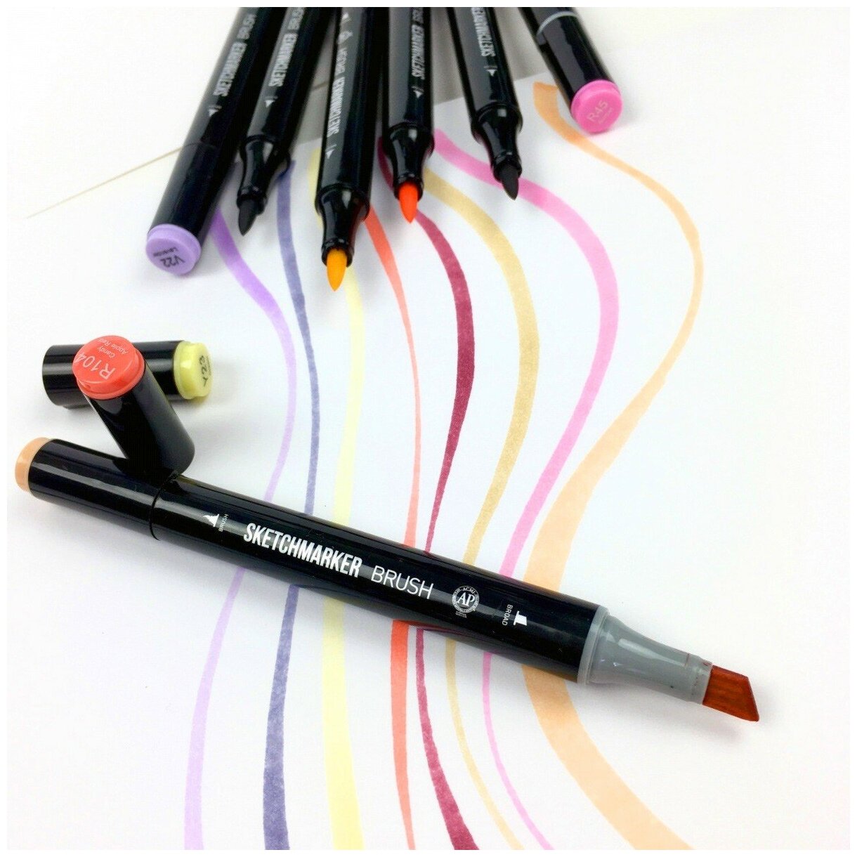 Маркер Sketchmarker Brush двухсторонний на спирт. основе цв. B54 Синй зенит