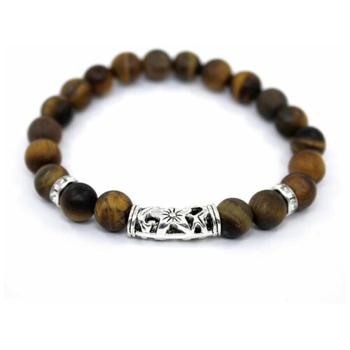 фото Handinsilver ( посеребриручку ) браслет из матового камня тигровый глаз 8мм
