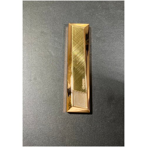 Электроимпульсная зажигалка золото блеск