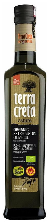 Масло TERRA CRETA Extra Virgin ORGAN PDO Ханья 500 мл