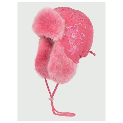 фото Шапка ушанка tutu, размер 52-54, розовый