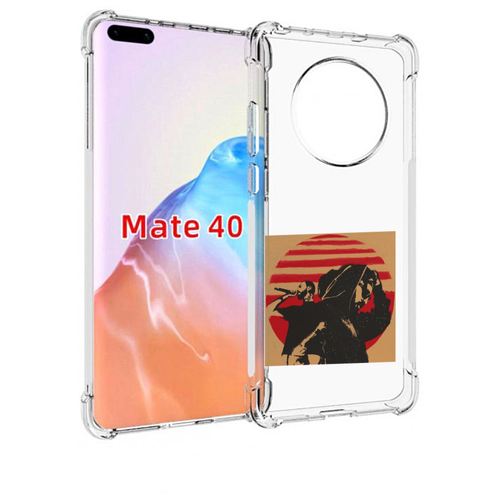 Чехол MyPads Утопия Мияги и Энди панда для Huawei Mate 40 / Mate 40E задняя-панель-накладка-бампер