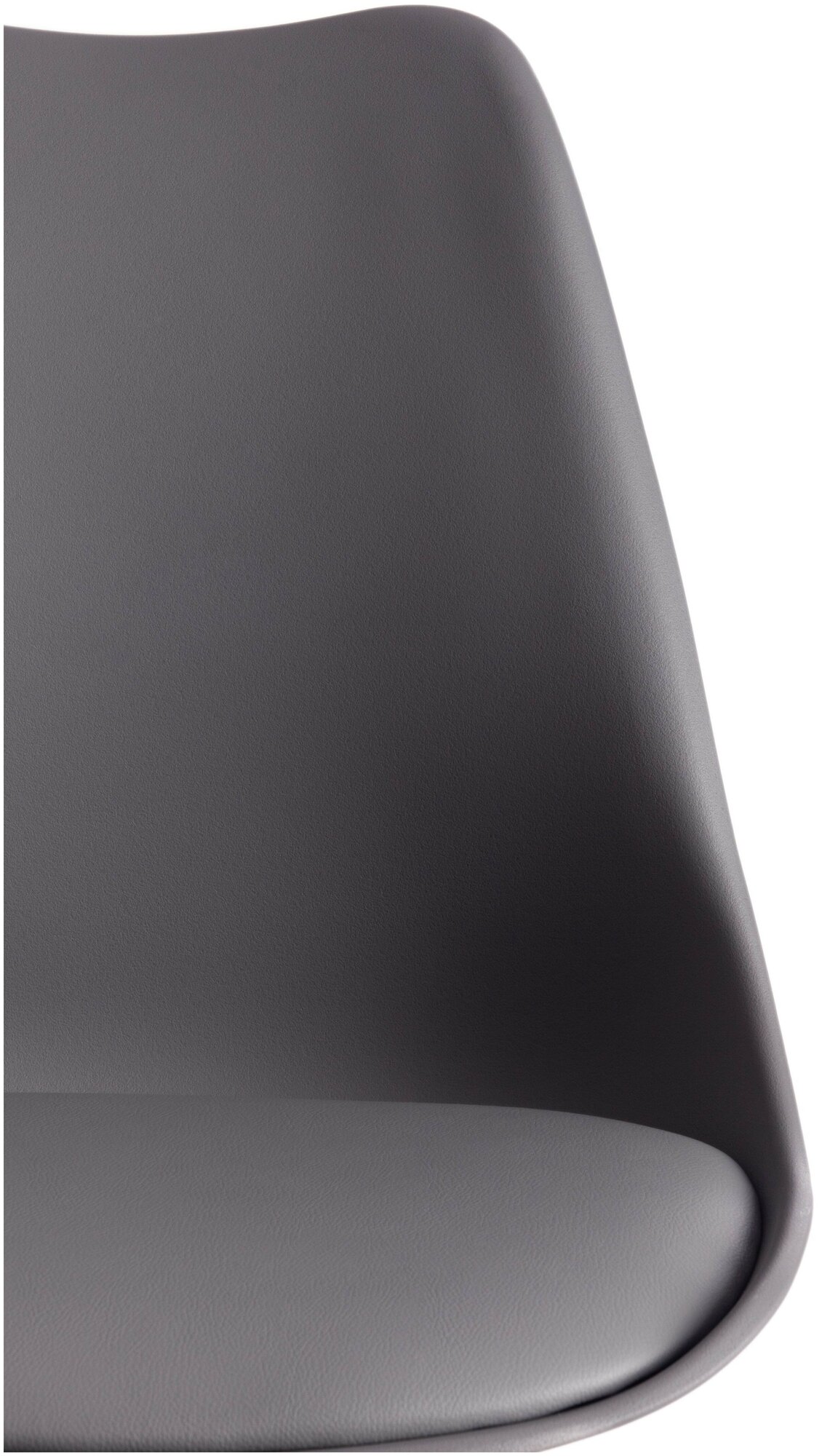 Стул барный TULIP BAR (mod. C1014H) / 1 шт. в упаковке (19 651) TetChair пластик/дерево, 57 х 48 х 104 см, серый 024 /натуральный - фотография № 4