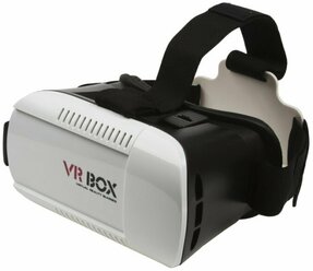 Очки виртуальной реальности VR BOX (черные с белым/коробка)