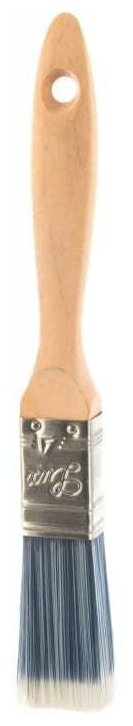 Плоская кисть STAYER Aqua-lux 25 мм 1" щетина искусственная деревянная ручка 01055-025