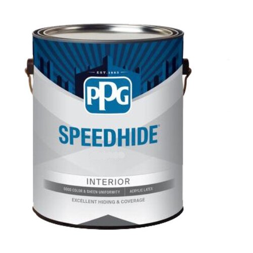 Краска акриловая PPG Speedhide Interior Flat глубокоматовая белый 3.78 л 5.6 кг