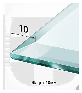 Зеркало Алмаз Люкс 50х100см 059/влагостойкое/интерьерное, с фацетом 10мм (крепёжные элементы в комплекте) - фотография № 2