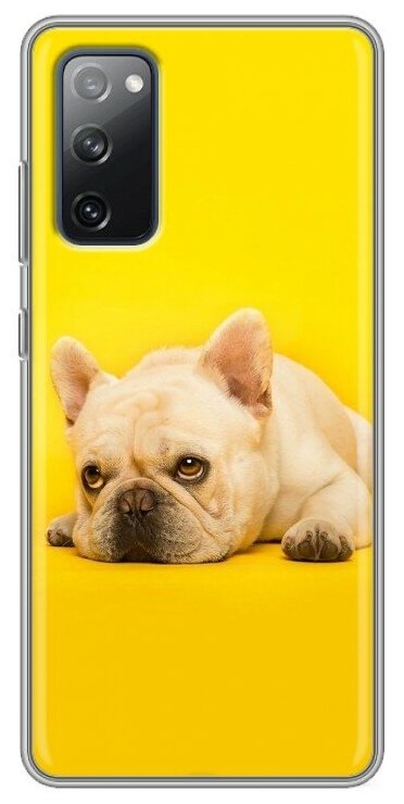 Дизайнерский силиконовый чехол для Самсунг S20 FE / Samsung Galaxy S20 FE Собака бульдог