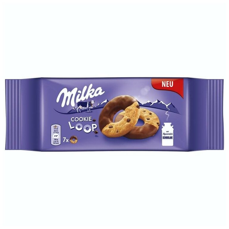 Печенье Milka Cookie Loop / Милка Куки Луп 132 г. (Германия) - фотография № 2