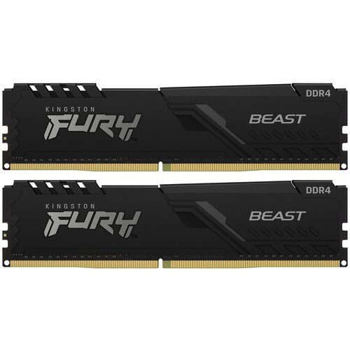 Оперативная память DIMM 16 Гб DDR4 3600 Мгц Kingston Fury Beast Black KF436C17BBK216 PC4-28800 2x8 Гб 687000₽