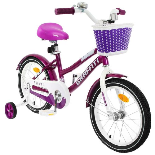 Детский велосипед GRAFFITI Flower 16 сиреневыйбелый 5267470 764000₽