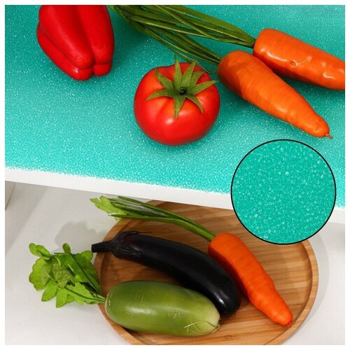 Коврик в холодильник 30х50 см, поролон, цвет зеленый 9069748