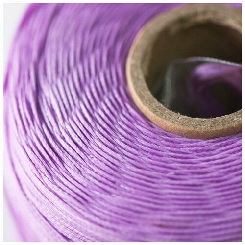 Шнур вощеный 1х0.4 мм 40 метров для шитья / рукоделия / браслетов, цвет сливочный, плоский