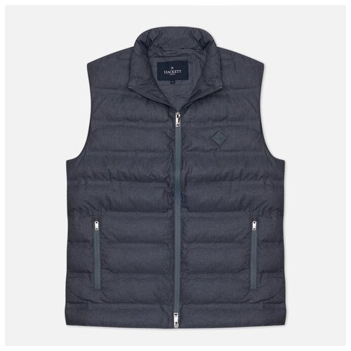 фото Мужской жилет hackett lightweight серый , размер m