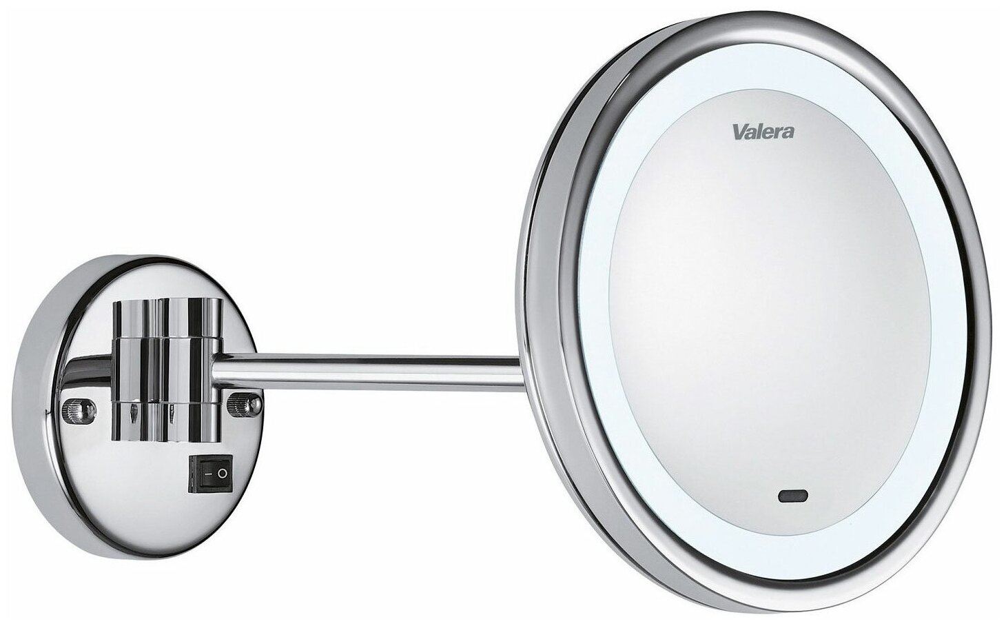 Настенное зеркало с увеличительным эффектом и сенсорным включателем подсветки Valera Optima Light Smart 207.09