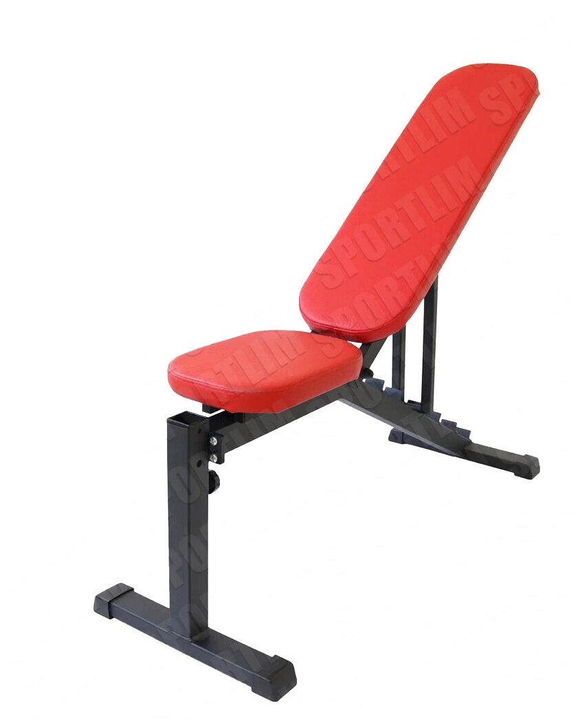 Скамья SportLim Nova 100514 черный/красный