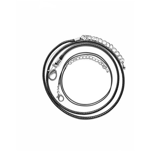 фото Шнурки на шею 1 и 2 мм, 45 см серебрение. celine bijou