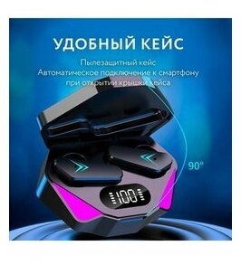 Беспроводные игровые наушники К-55/Bluetooth наушники/BLACK