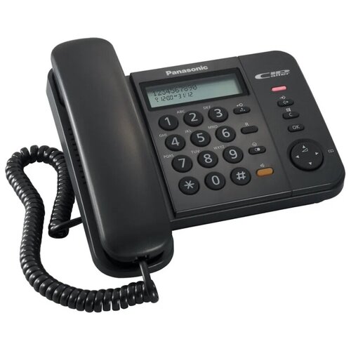 Проводной телефон Panasonic KX-TS2356RUB черный