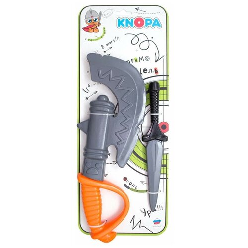 Набор оружия Knopa Пират кинжал, секира (87046) набор оружия секира кинжал пластмастер 35см