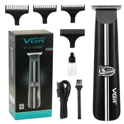 Триммер для бороды и усов VGR Professional vgr v-007 черный 109000₽