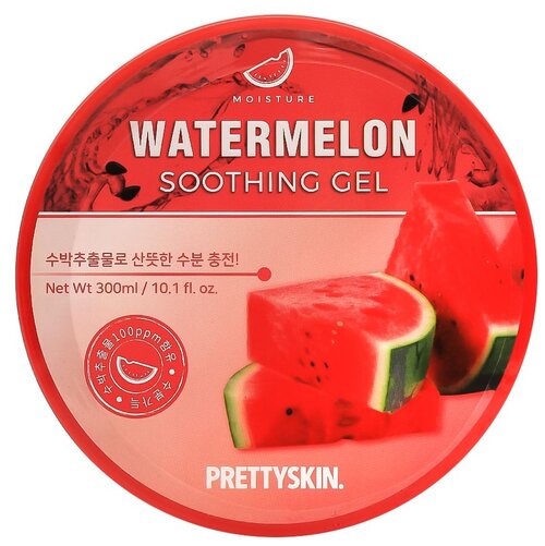 Prettyskin гель мультифункциональный для лица и тела с экстрактом арбуза Watermelon Soothing Gel, 300 мл