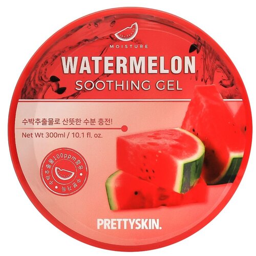 Гель универсальный с арбузом Prettyskin Watermelon Soothing Gel 300ml