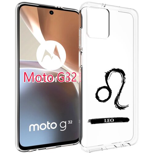 Чехол MyPads знак-зодиака-лев-7 для Motorola Moto G32 задняя-панель-накладка-бампер