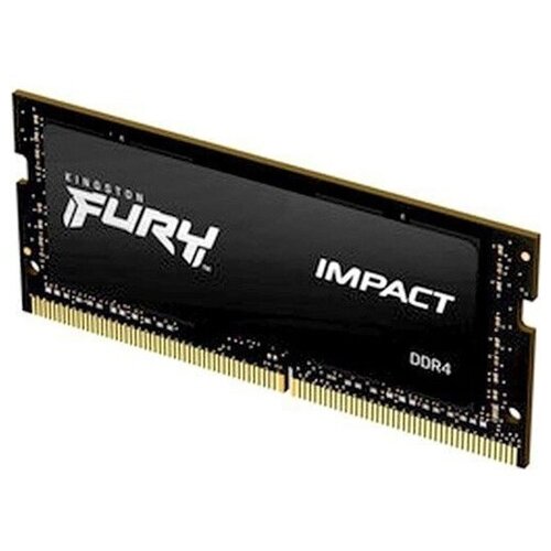 Оперативная память Kingston SO-DIMM DDR4 16Gb 2666MHz pc-21300 FURY Impact Black KF426S16IB16 591000₽