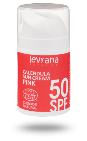 Levrana Солнцезащитный крем для лица и тела Календула 50 SPF PINK 0+, 100 мл