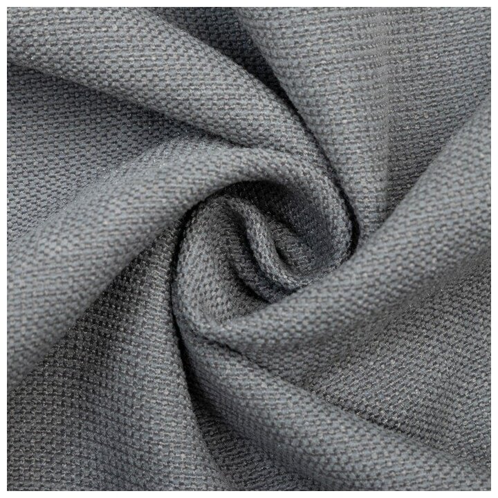 Штора портьерная Этель «Структурная», цвет серый, на шторной ленте, 250х265 см, 100% п/э - фотография № 5