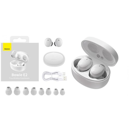 Наушники BASEUS Bowie E2 беспроводные BT 52 белый 340500₽