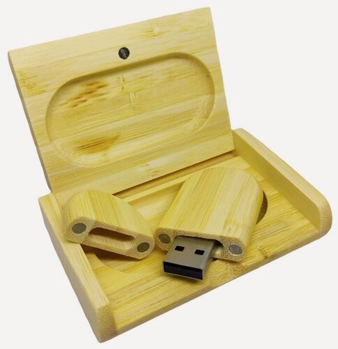 Изображение товара Подарочная флешка деревянная в коробочке 256GB USB 3.0