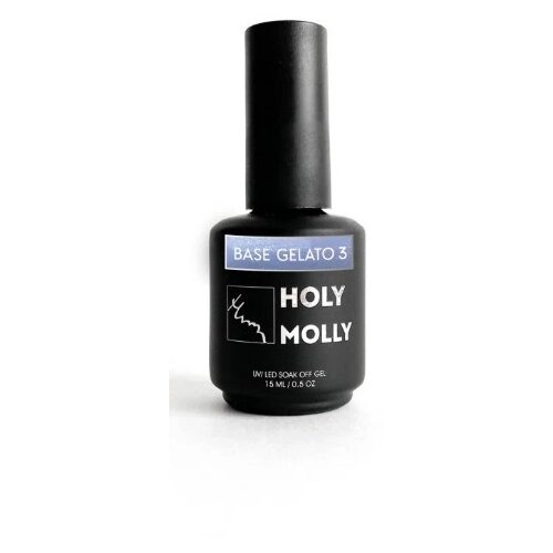 HOLY MOLLY Base Gelato, №03, 15 мл база для гель лака holy molly base elastic rubber 30 мл