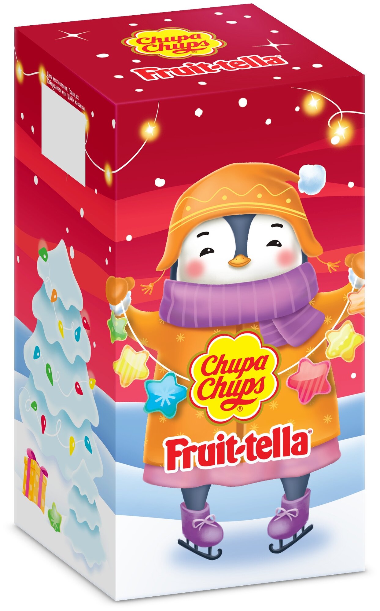 Новогодний набор сладостей «Пингвинёнок с гирляндой», 154 г - фотография № 1