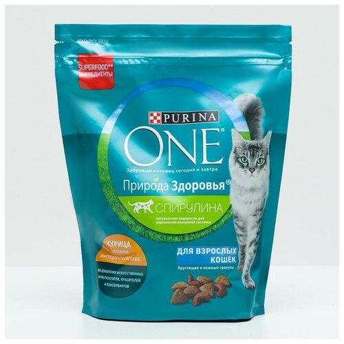 Сухой корм Purina One Природа здоровья для кошек, курица, 680 г onto сухой корм для кошек курица 400 гр