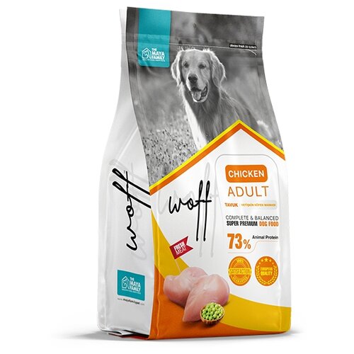Woof Adult - Сухой корм для собак, с Курицей 106.3526 12 кг