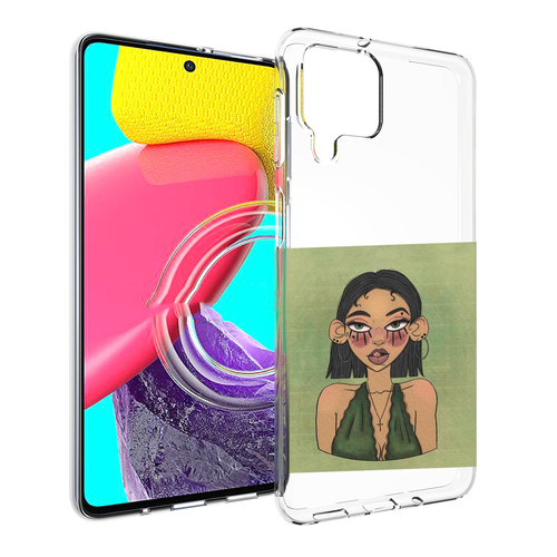 Чехол MyPads девушка-с-каре-и-тату для Samsung Galaxy M53 (SM-M536) задняя-панель-накладка-бампер