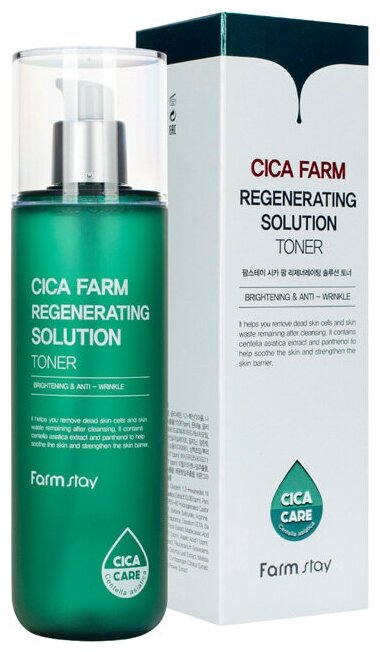 Тонер для лица Farm Stay Cica Farm Regenerating Solution Toner 200 мл