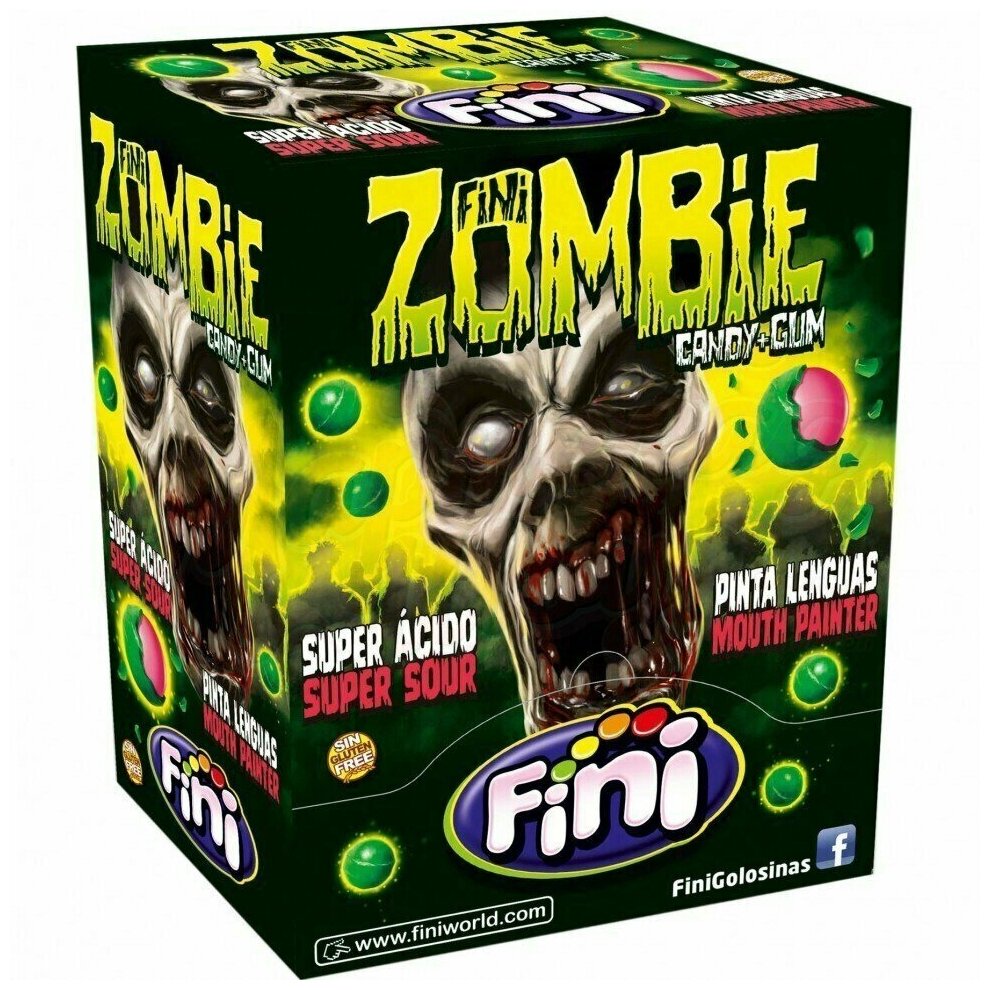 Набор жвачек зомби Zombie Fini 5,2 гр. (20 шт) - фотография № 3