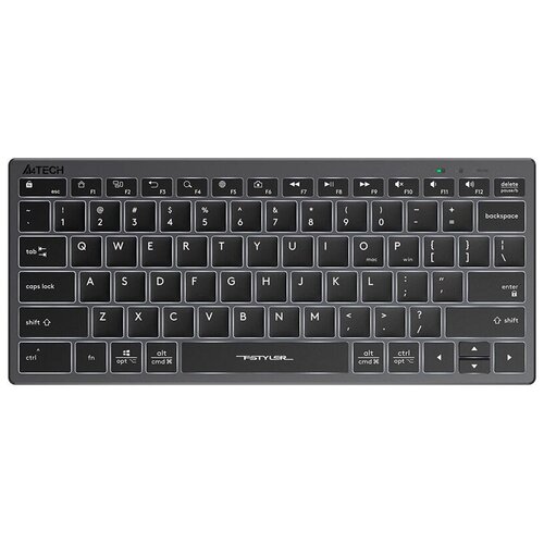 Клавиатура A4Tech Fstyler FX61 USB Slim Multimedia LED Grey-White 237000₽
