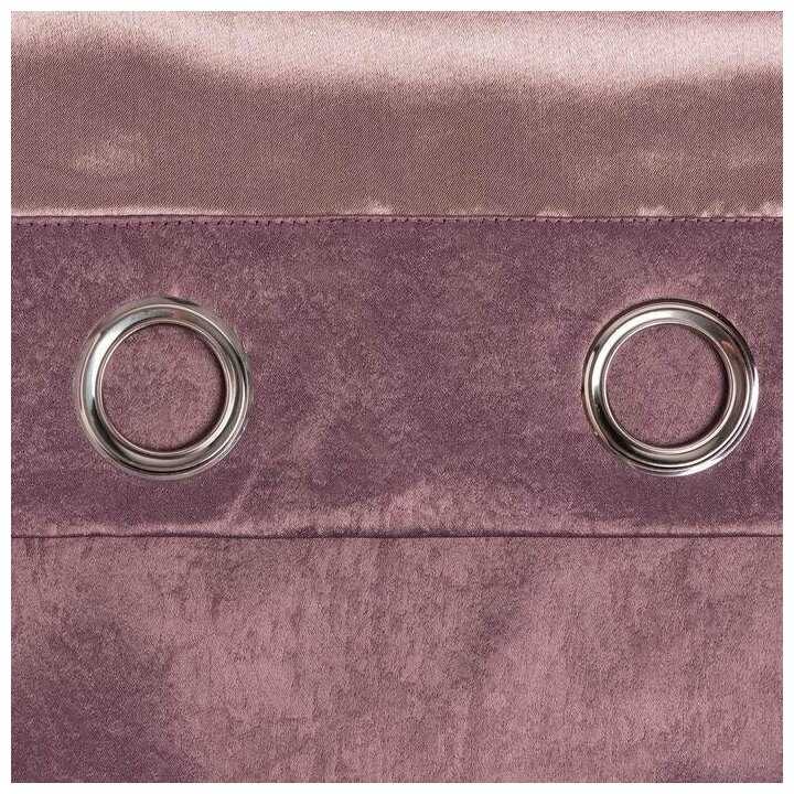 Штора портьерная Этель "Классика" цв. фиолетовый, 130х300 см, 100% п/э - фотография № 4