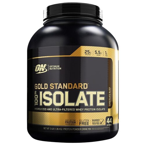 Протеин Optimum Nutrition 100% Isolate Gold Standard, 1360 гр., шоколад