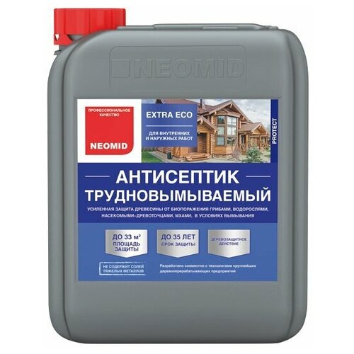 Трудновымываемый антисептик NEOMID Extra Eco - 30 л. антисептик neomid extra eco трудновымываемый 5л арт 451405