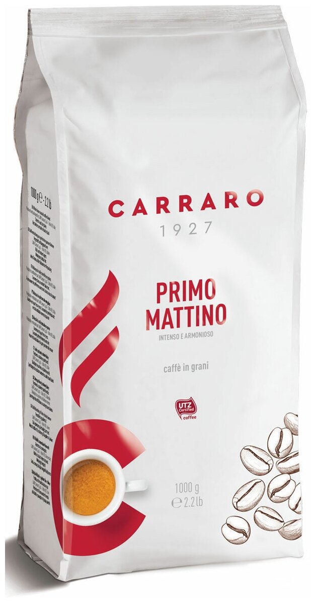 Кофе зерновой Carraro Primo Mattino 1кг