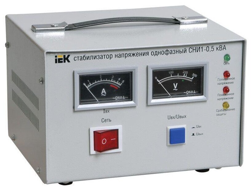 Стабилизатор напряжения СНИ1-0,5 кВА однофазный ИЭК, IEK IVS10-1-00500 (1 шт.)