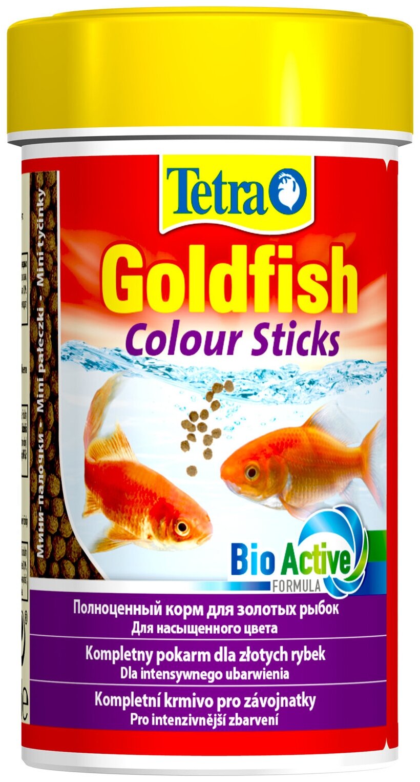 TetraGoldfish Colour Sticks корм в палочках для улучшения окраса золотых рыбок 100 мл - фотография № 4