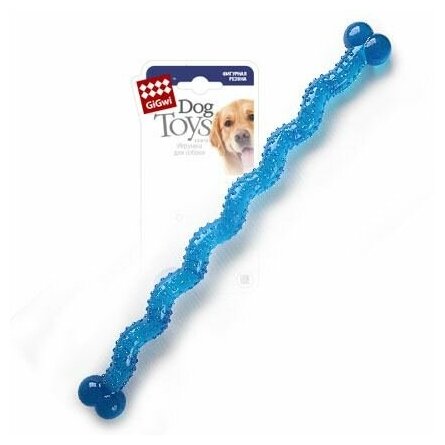 Игрушка для собак GiGwi Косточка резиновая длинная 48 см (1 шт) - фотография № 6